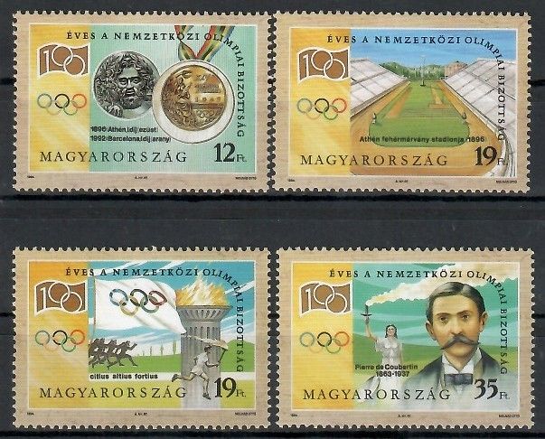Znaczek Węgry 1994 Mi 4294-4297 Czyste **