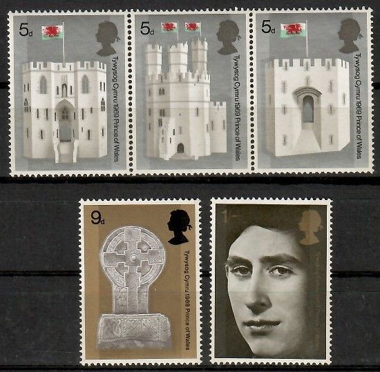 Znaczek Wielka Brytania 1969 Mi 522-526 Czyste **