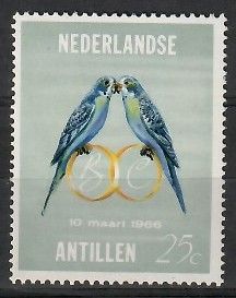 Znaczek Antyle Holenderskie 1966 Mi 164 Czyste **