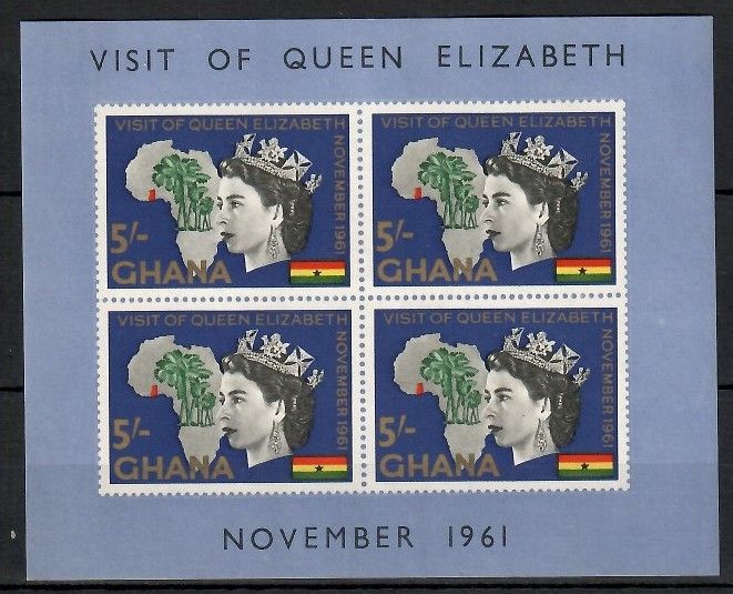 Znaczek Ghana 1961 Mi bl 6 Czyste **