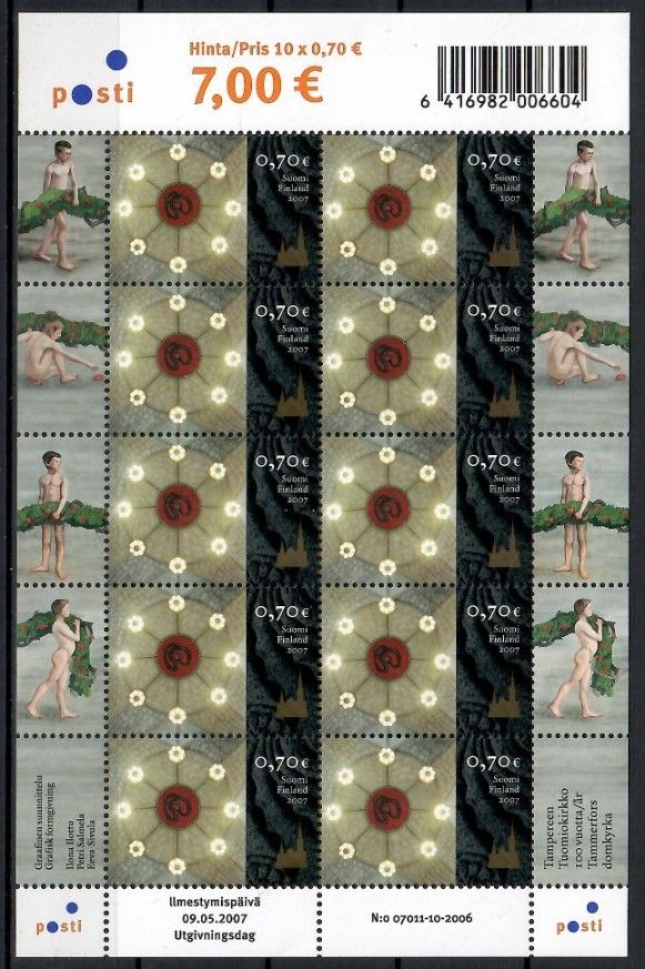 Znaczek Finlandia 2007 Mi ark 1849 Czyste **