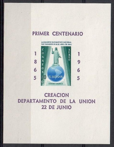 Znaczek Salwador 1965 Mi bl 27 Czyste **