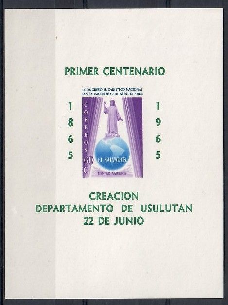Znaczek Salwador 1965 Mi bl 28 Czyste **