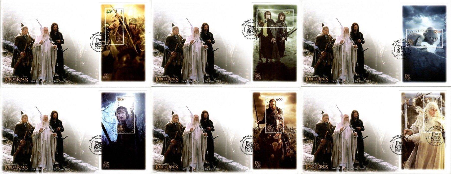 Znaczek Nowa Zelandia 2003 Mi bl 157-162 FDC
