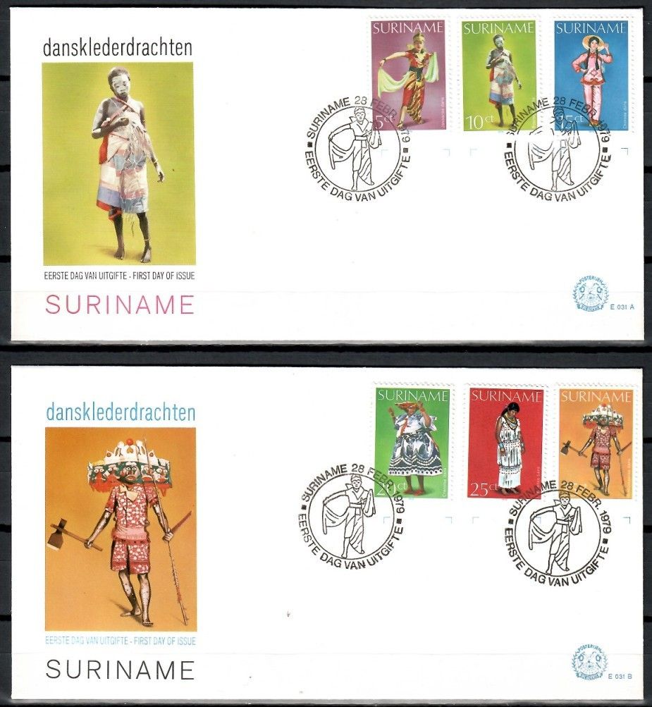 Znaczek Surinam 1979 Mi 858-863 FDC