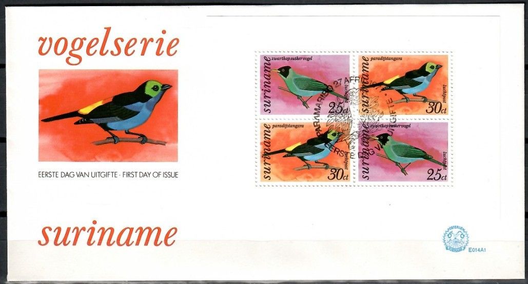 Znaczek Surinam 1977 Mi bl 18 FDC