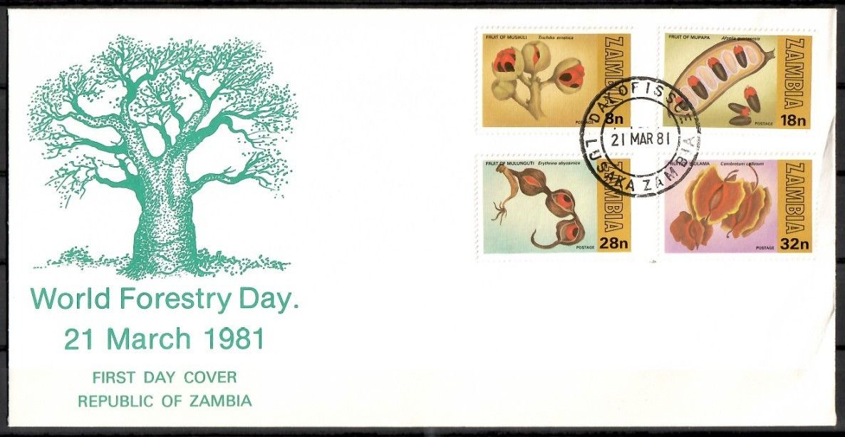 Znaczek Zambia 1981 Mi 241-244 FDC