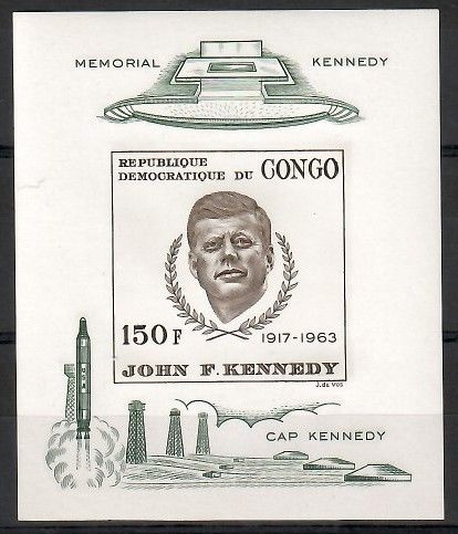 Znaczek Kongo Kinszasa / Zair 1966 Mi bl 8B Czyste **