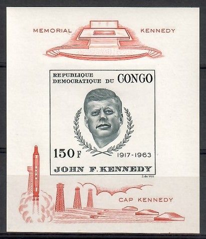Znaczek Kongo Kinszasa / Zair 1966 Mi bl 10B Czyste **
