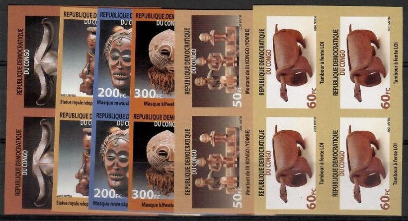 Znaczek Kongo Kinszasa / Zair 2002 Mi 1692-1697B Czyste **