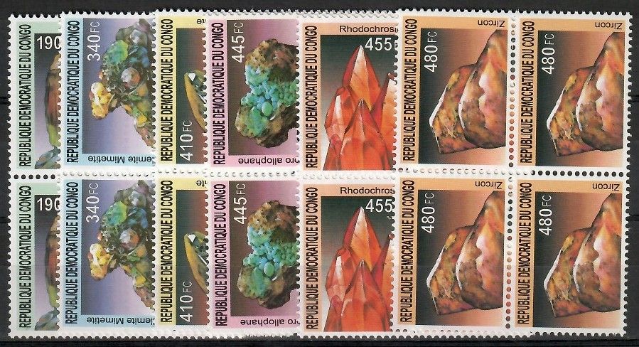 Znaczek Kongo Kinszasa / Zair 2002 Mi 1713-1718 Czyste **