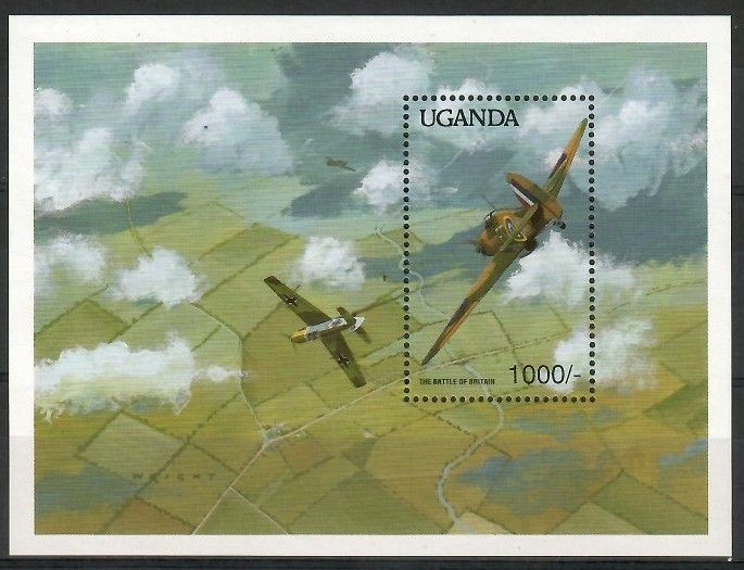 Znaczek Uganda 1990 Mi bl 111 Czyste **
