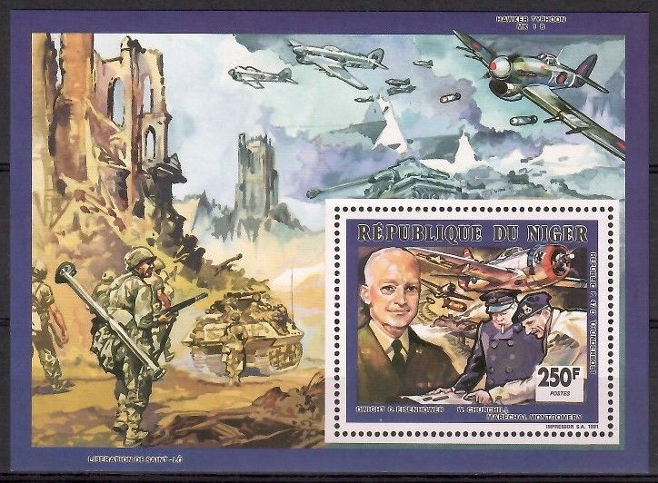 Znaczek Niger 1991 Mi ein bl 73 Czyste **