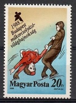 Znaczek Węgry 1988 Mi 3952 Czyste **