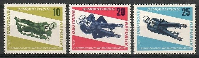 Znaczek NRD / DDR 1966 Mi 1156-1158 Czyste **