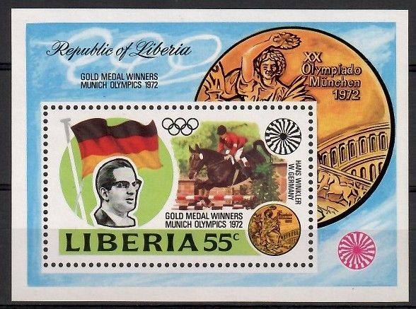 Znaczek Liberia 1973 Mi bl 64 Czyste **
