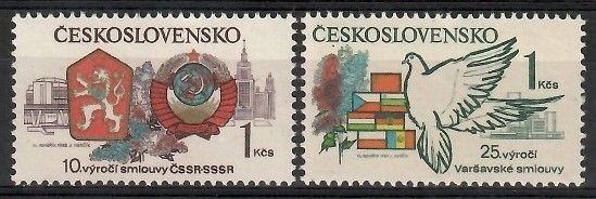 Znaczek Czechosłowacja 1980 Mi 2569-2570 Czyste **