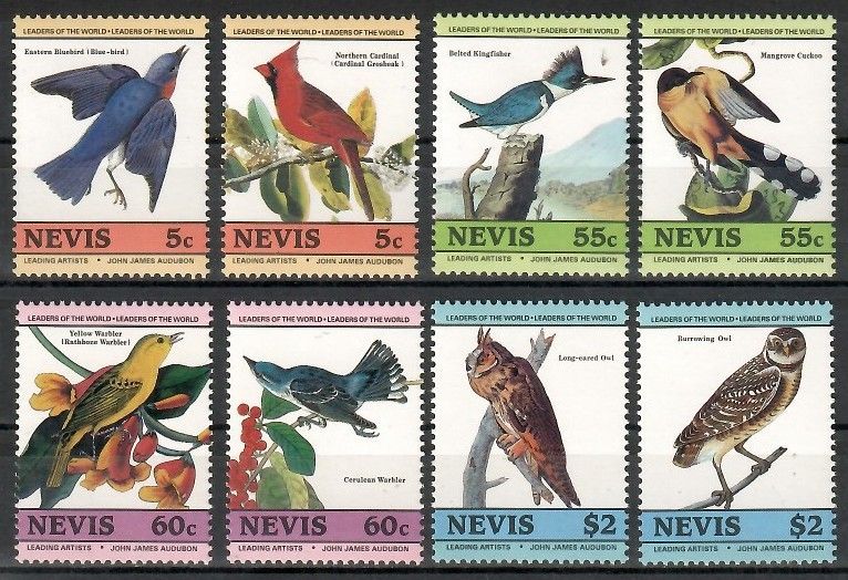 Znaczek Nevis 1985 Mi 252-259 Czyste **