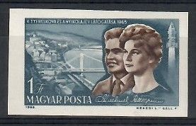 Znaczek Węgry 1965 Mi 2123B Z podlepką *