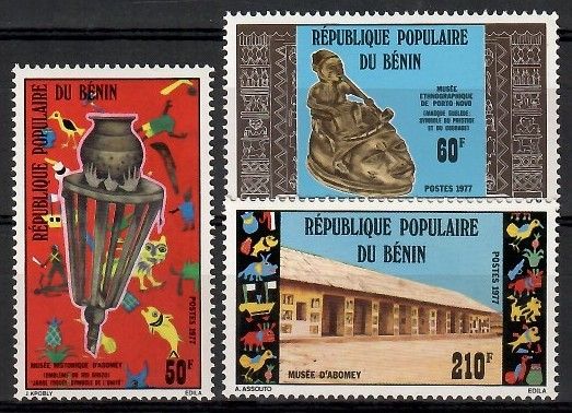 Znaczek Benin 1977 Mi 109-111 Czyste **