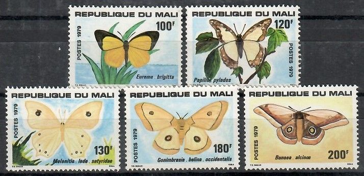 Znaczek Mali 1979 Mi 719-723 Czyste **