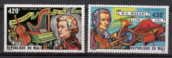 Znaczek Mali 1981 Mi 847-848 Czyste **