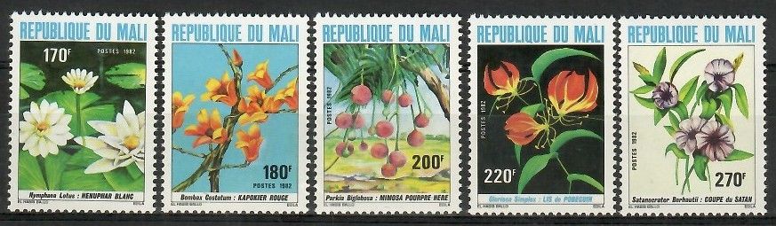 Znaczek Mali 1982 Mi 894-898 Czyste **