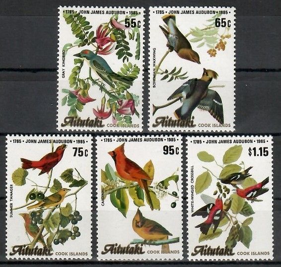 Znaczek Aitutaki 1985 Mi 554-558 Czyste **