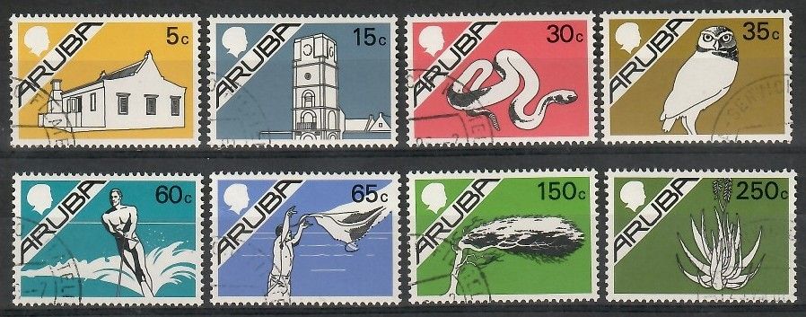 Znaczek Aruba 1986 Mi abo 5-12 Stemplowane