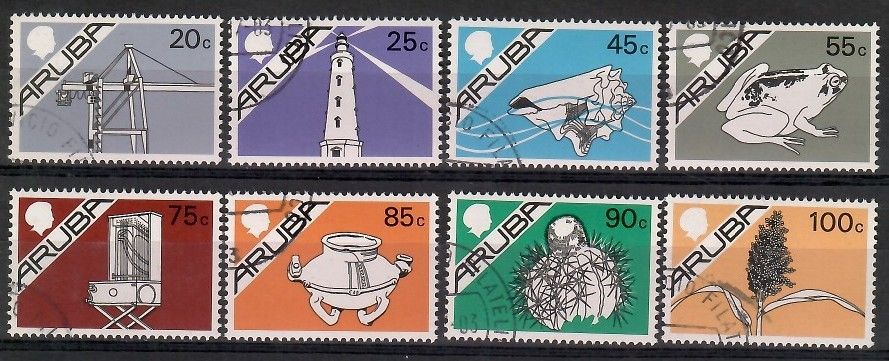 Znaczek Aruba 1987 Mi abo 24-31 Stemplowane