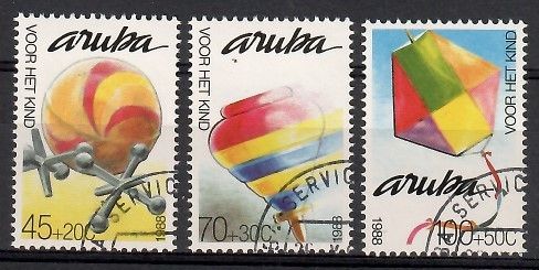 Znaczek Aruba 1988 Mi abo 51-53 Stemplowane