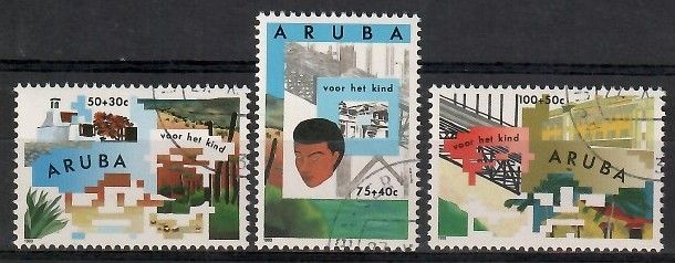 Znaczek Aruba 1993 Mi abo 131-133 Stemplowane