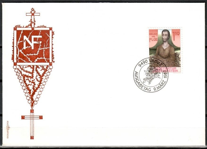 Znaczek Liechtenstein 1987 Mi 918 FDC