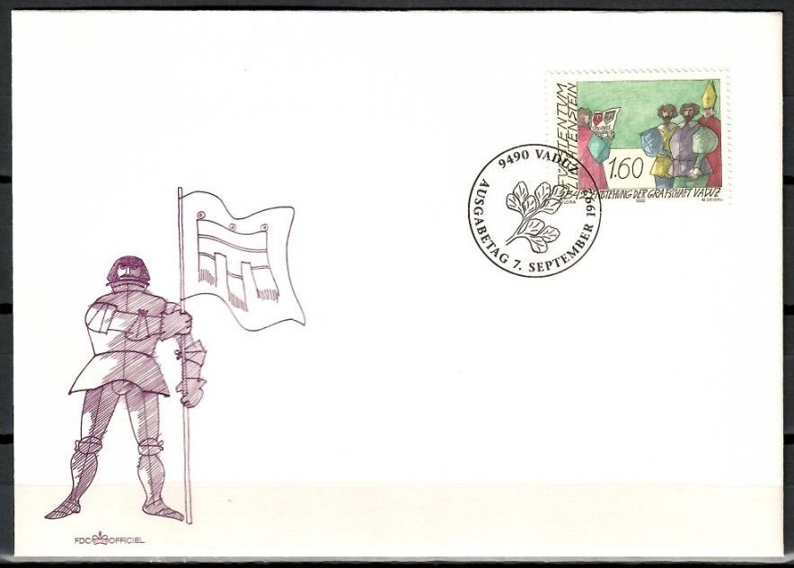 Znaczek Liechtenstein 1992 Mi 1049 FDC