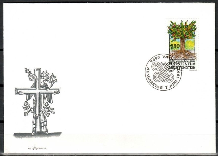 Znaczek Liechtenstein 1993 Mi 1064 FDC