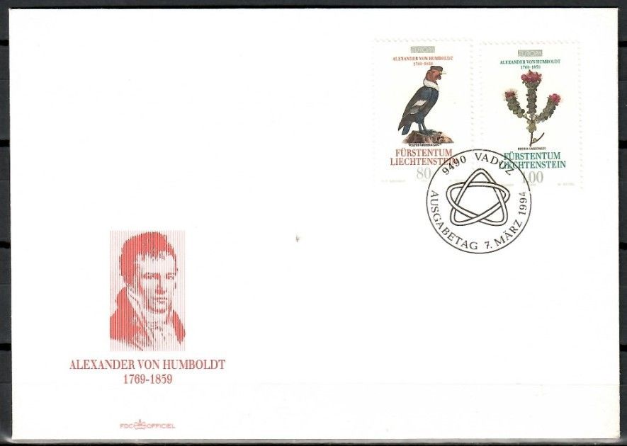 Znaczek Liechtenstein 1994 Mi 1079-1080 FDC