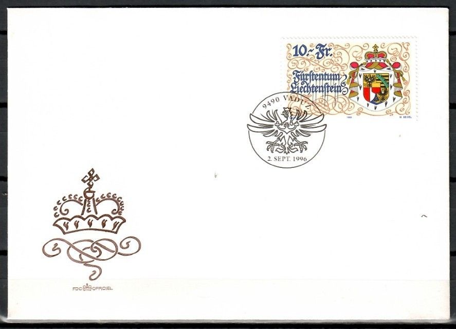 Znaczek Liechtenstein 1996 Mi 1136 FDC
