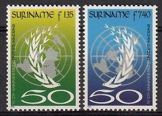 Znaczek Surinam 1995 Mi 1521-1522 Czyste **