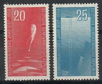 Znaczek NRD / DDR 1958 Mi 616-617 Czyste **