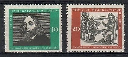 Znaczek NRD / DDR 1958 Mi 643-644 Czyste **