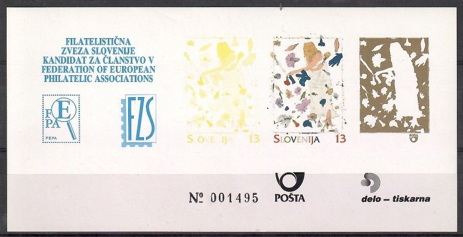 Znaczek Słowenia 1995 Mi st 3-109 Czyste **