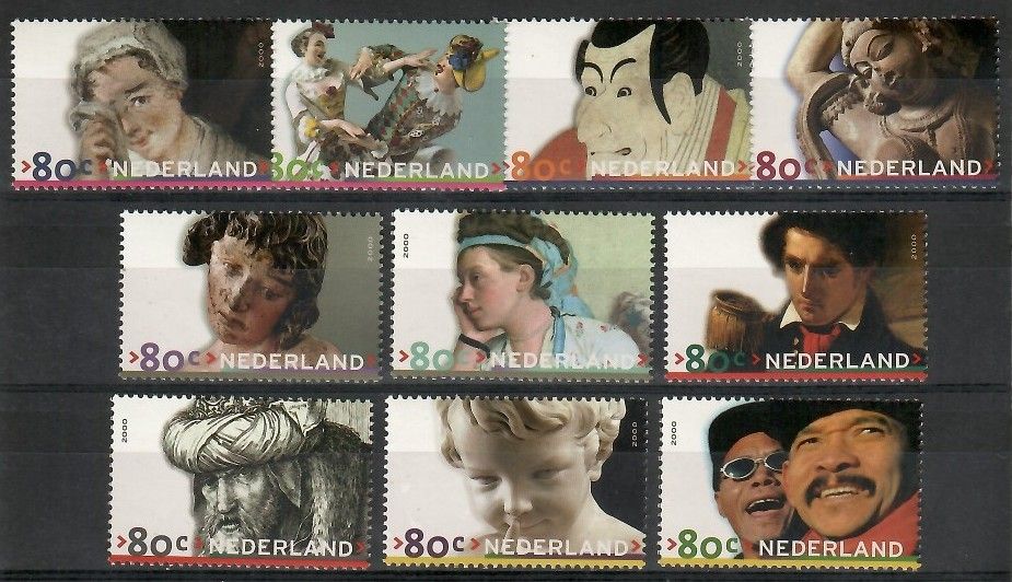 Znaczek Holandia 2000 Mi 1791-1800 Czyste **