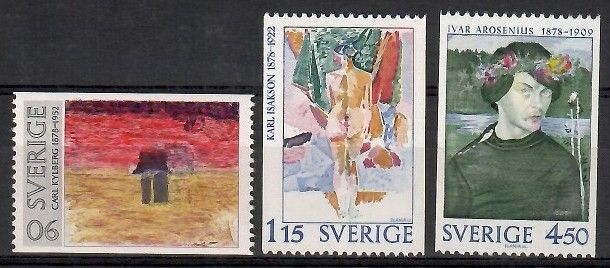 Znaczek Szwecja 1978 Mi 1034-1036 Czyste **