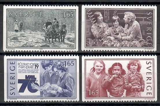 Znaczek Szwecja 1982 Mi 1201-1204 Czyste **