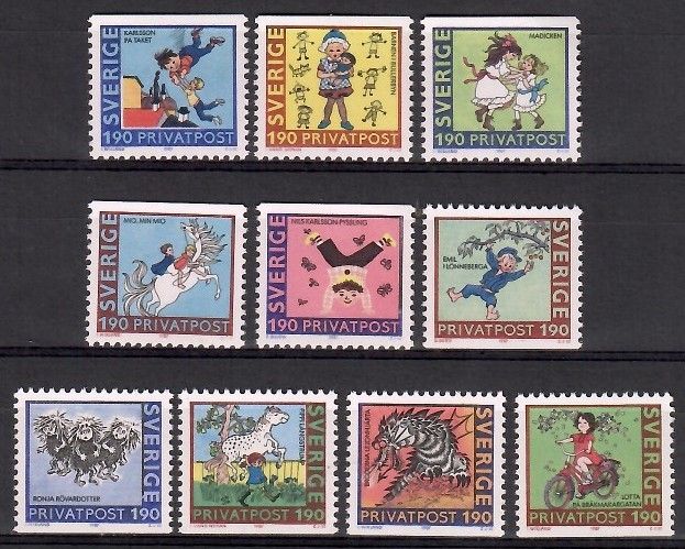 Znaczek Szwecja 1987 Mi 1431-1440 Czyste **