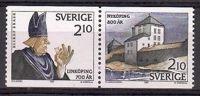 Znaczek Szwecja 1987 Mi 1441-1442 Czyste **