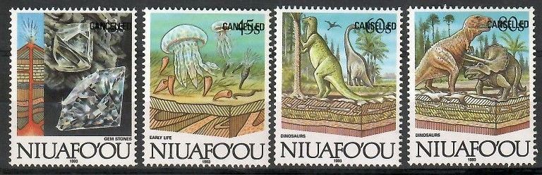 Znaczek Niuafo'ou 1993 Mi spe 237-240 Czyste **