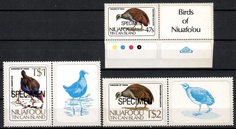 Znaczek Niuafo'ou 1983 Mi spe 39-41 Czyste **