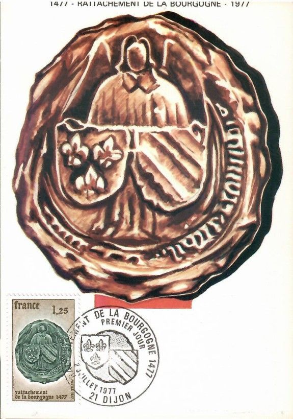 Znaczek Francja 1977 Mi 2039 Karta Max