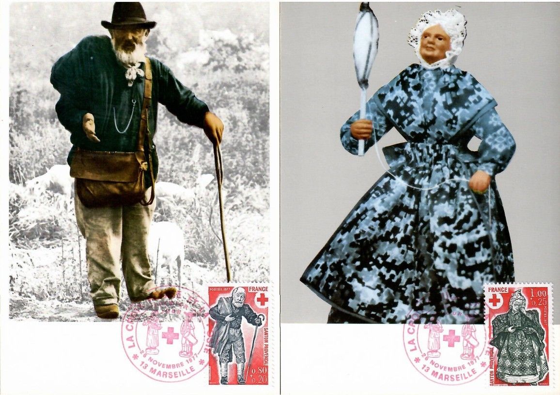 Znaczek Francja 1977 Mi 2054-2055 Karta Max
